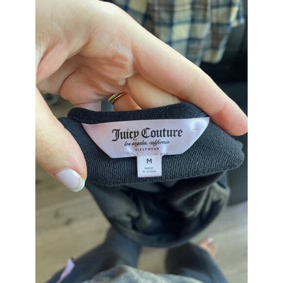 Juicy Couture Dress Size M Velvet Velour Bling Spell Out Mini Y2K 90s Plush - Picture 7 of 7